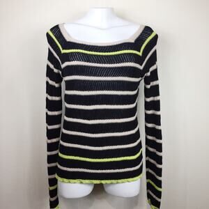 Rachel Roy | Striped Long Sleeve Sweater | Sz L